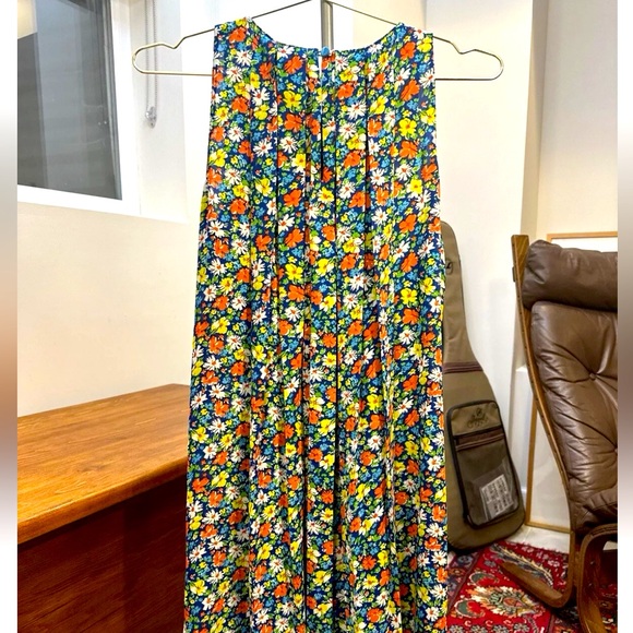 Anthropologie Sachin & Babi Floral A-Line Swing Dress Sleeveless Sz S Colorful - Picture 6 of 6